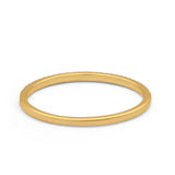 14 K Gold 0,09 ct Naturdiamant Halbe Ewigkeit 1,5 mm dünner Art-Deco-Verlobungsring