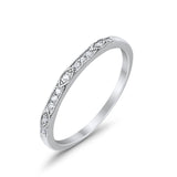 14K Gold 0.07ct G SI Anniversary Diamond Eternity Stackable Band Wedding Ring