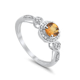 10K Gold 0.74ct Round G SI Diamond Engagement Wedding Ring