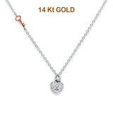 14K White Gold Necklace 17" + 1" Extension
