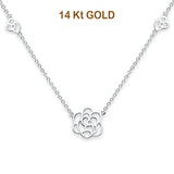 14K White Gold Necklace 17