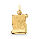14K Yellow Real Gold Religious Baptism Charm Pendant 0.9gm