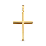 14K Yellow Gold Real Cross Religious Charm Pendant 1.1gm